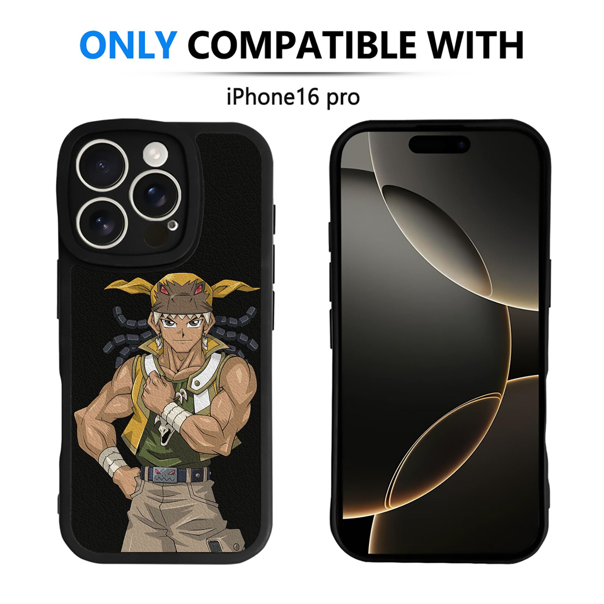 （画像用） 遊☆戯☆王 Yu-Gi-Oh! 【iPhone 16シリーズ対応】シリコンスマホケース（レザー調） 材質：シリコン